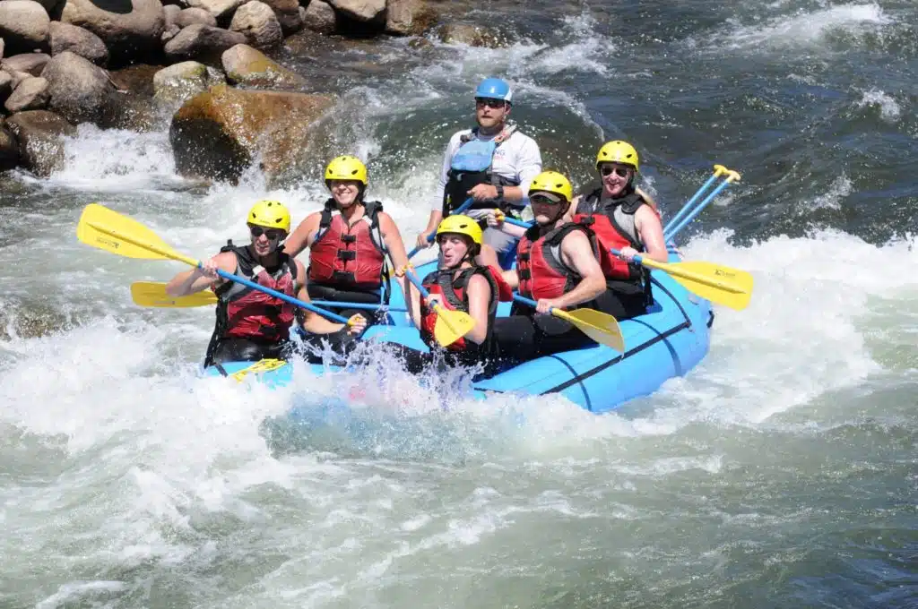 rafting in whitewater