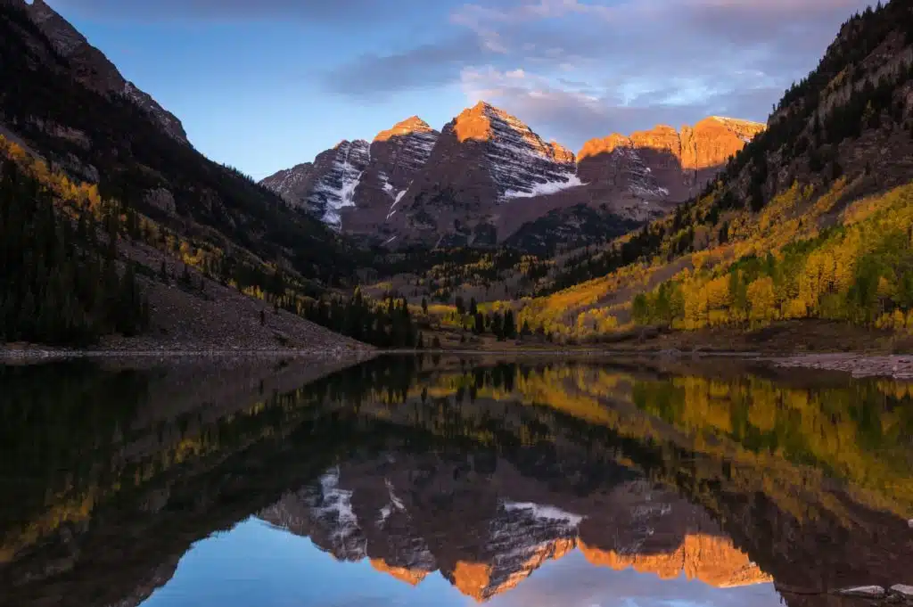 Maroon Bells at Sunrise - Aspen | Snowmass Adventure Tours