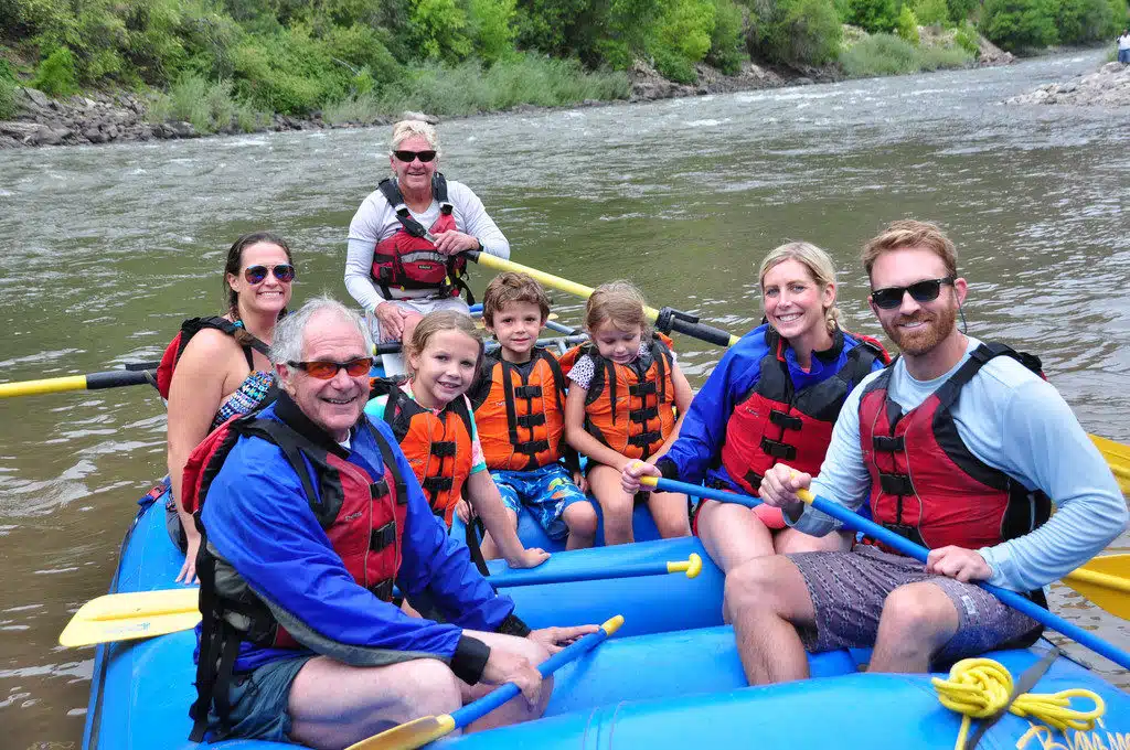 Aspen | Snowmass Guided Custom Group Tours: Hillary & Family Rafting